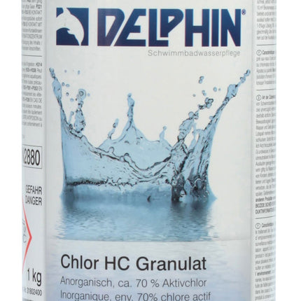 Delphin Chlor‑Granulat 1 kg – Schnell‑ & Dauerchlorung für Whirlpool‑Wasser