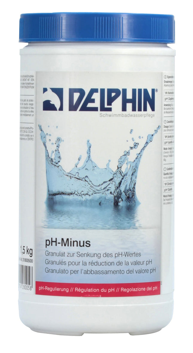 Delphin pH‑Minus 1.5 kg – Effektive pH‑Wert‑Senkung für Whirlpool‑Wasser