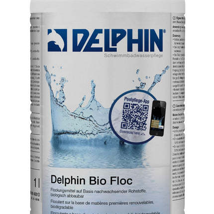 Delphin Multiflock Biofloc 1 L – Biologisch abbaubares Flockungsmittel für Whirlpool & Pool